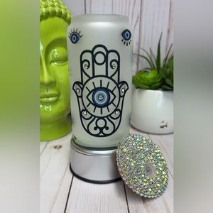 Evil Eye Crystals  “Luna” Beer Glass Can 16oz